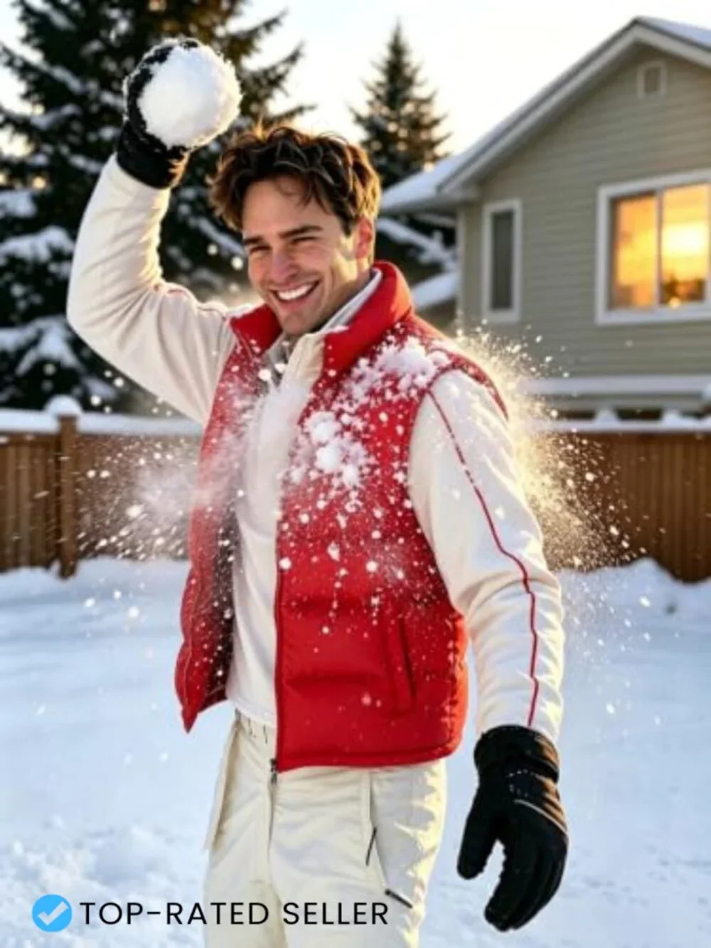 Men's Sleeveless Quilted Puffer Vest Full Zip Stand Collar Lightweight